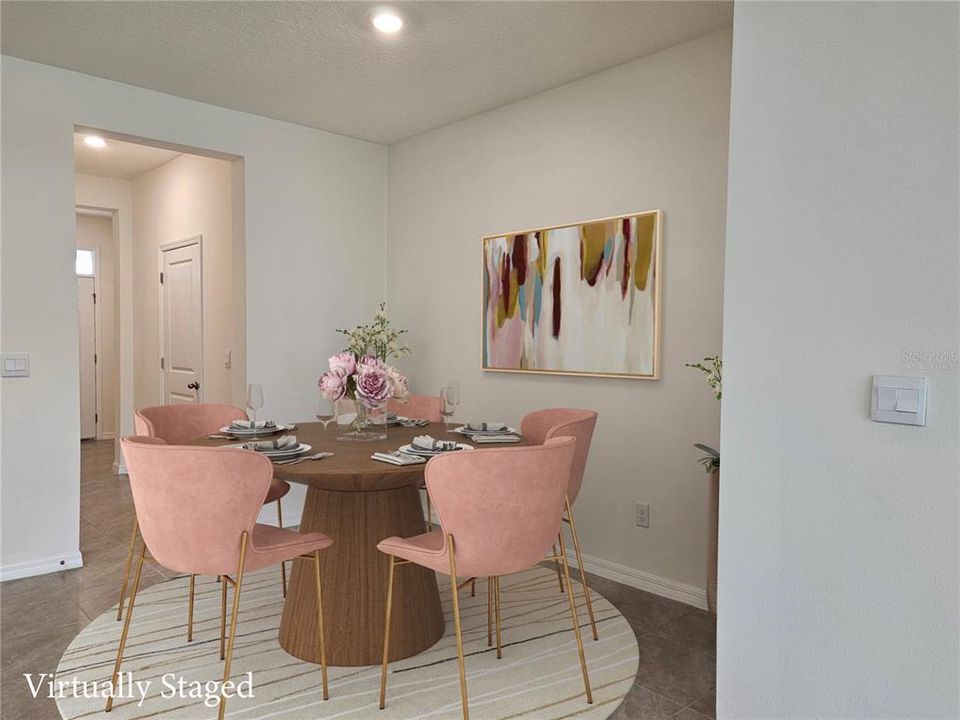 Virtually Staged Dining Area