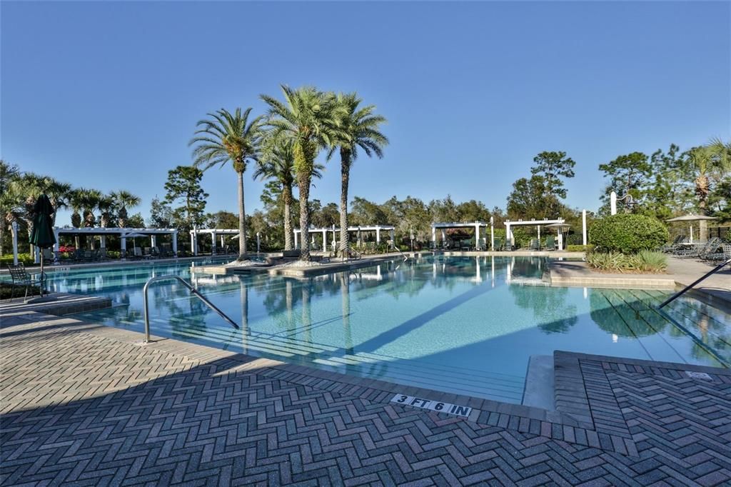 Resort style heated pool