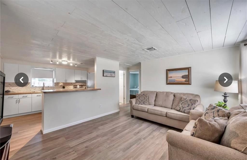 Kitchen Open to Living Room