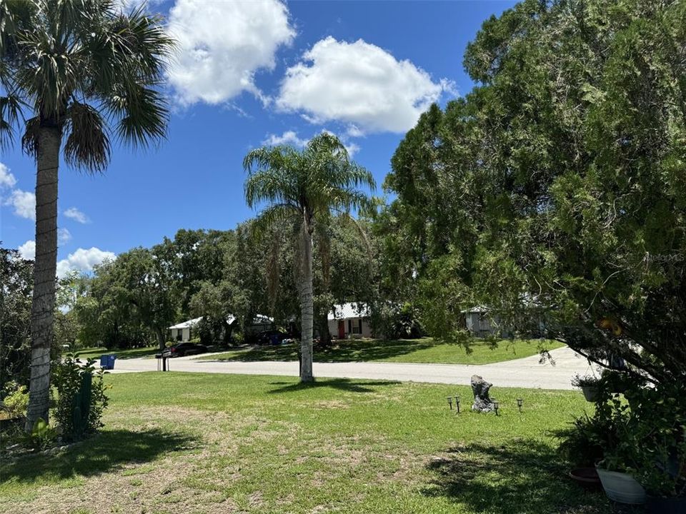 view from the home to the street