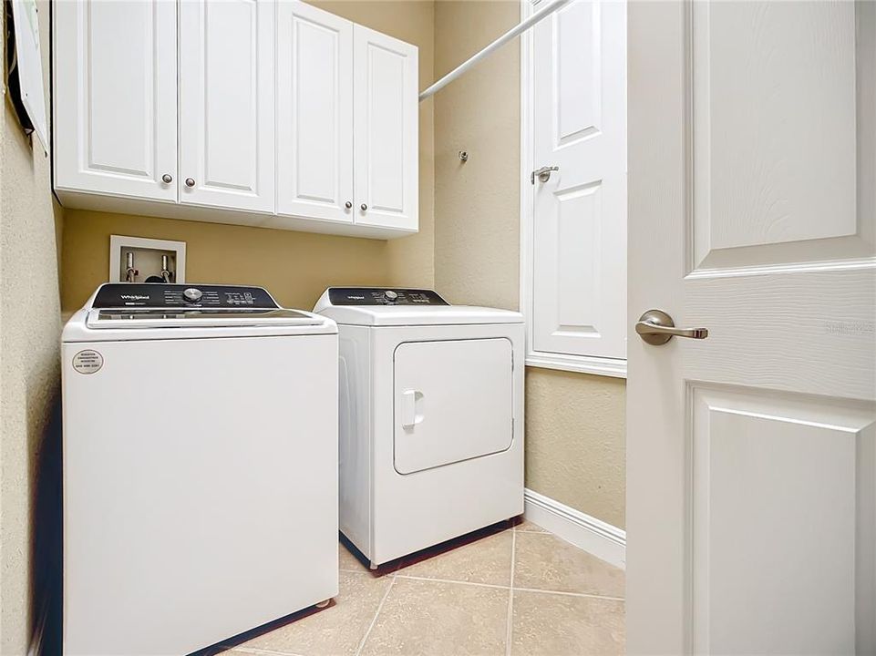 Interior laundry room