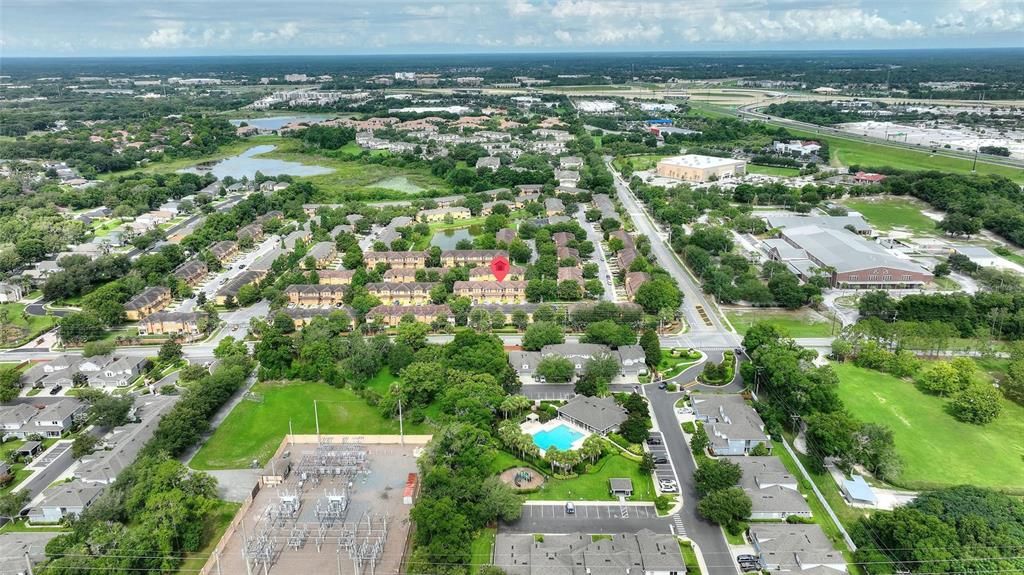 Aerial view of the community.