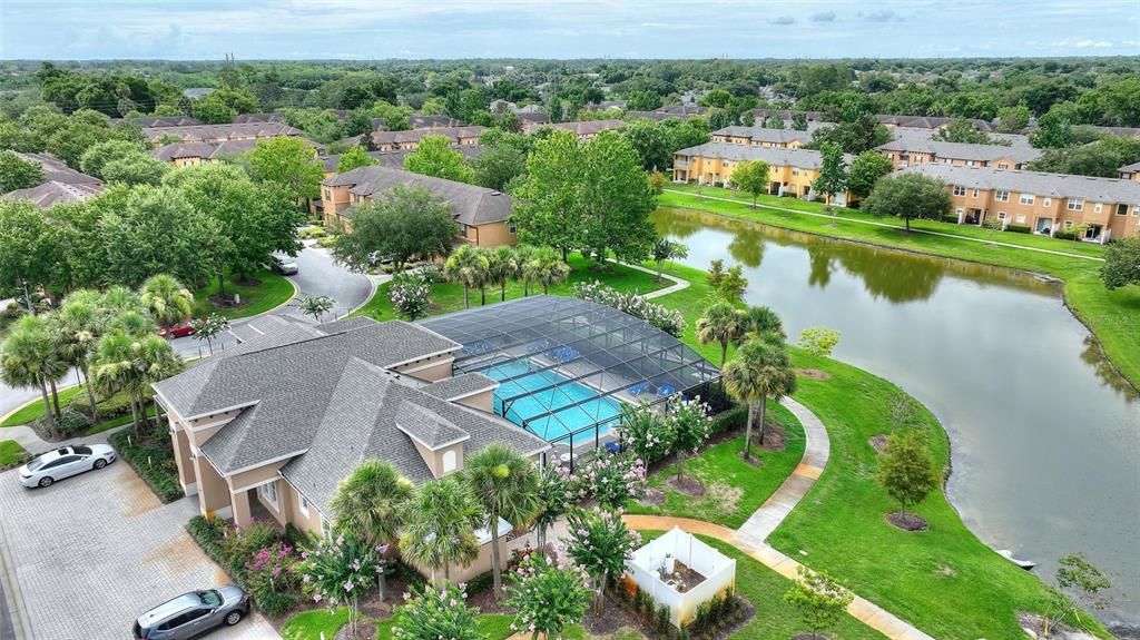 The club house and pool.