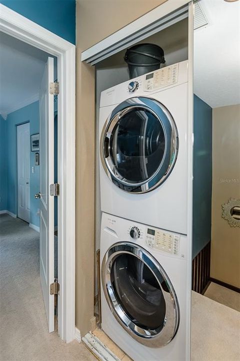 Hallway laundry room