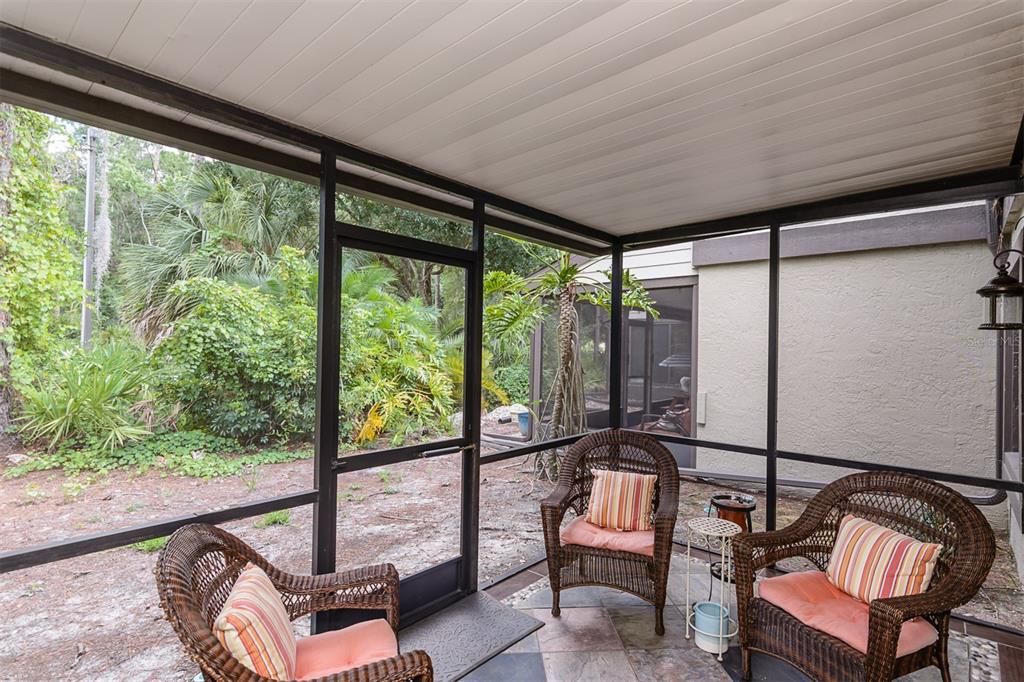 outside screened patio