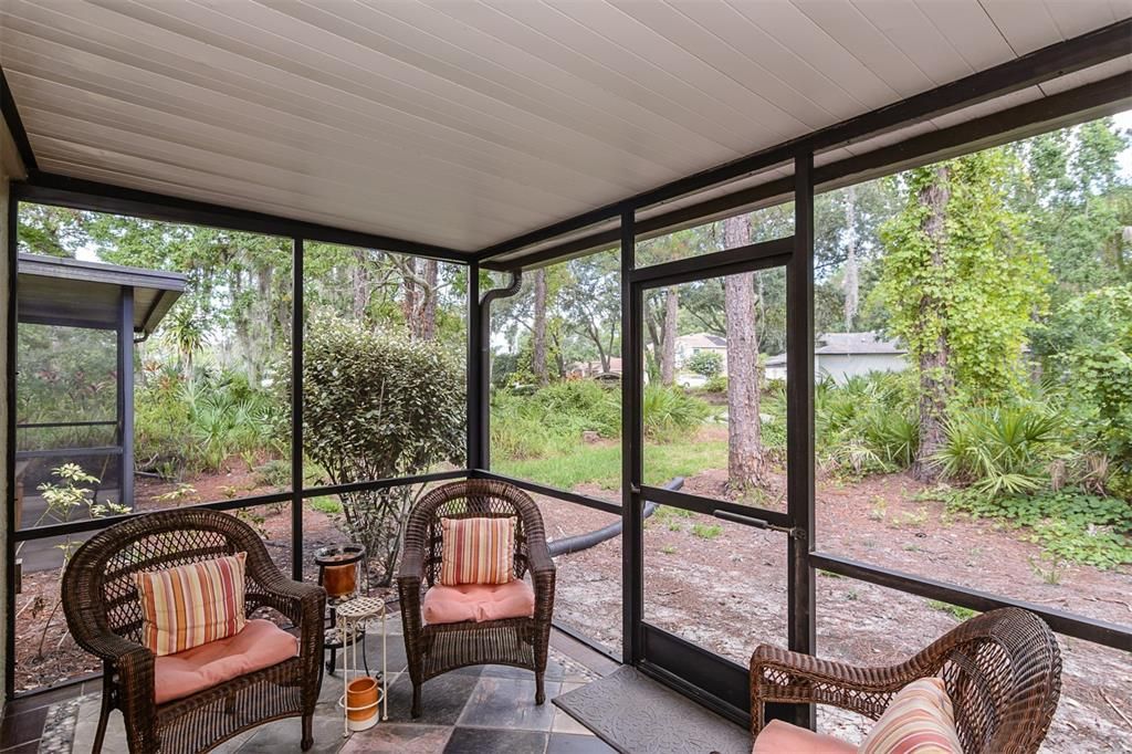 outside screened patio