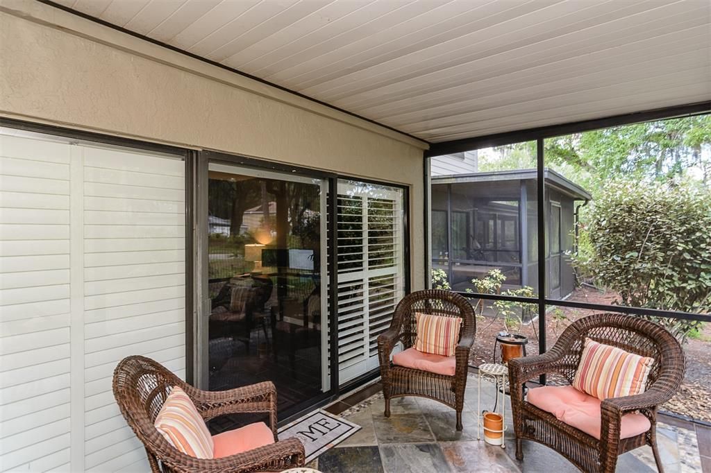 outside screened patio