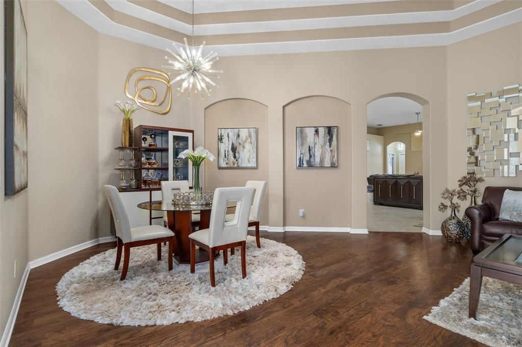 Formal Dining Room with Double Tray Ceiling