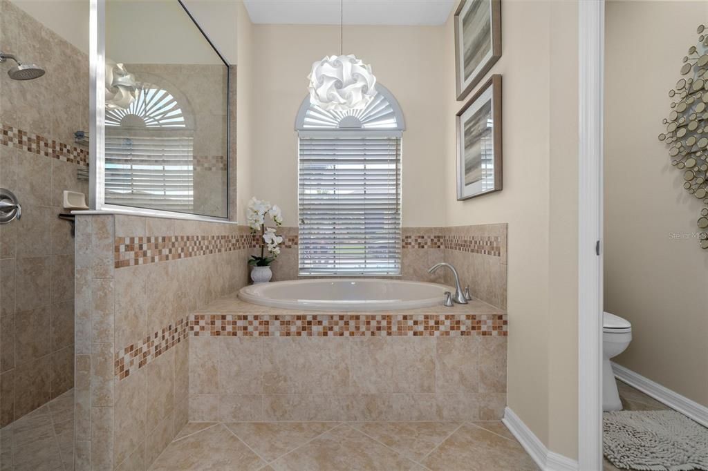 Master Bath with Garden Tub and Walk in Shower