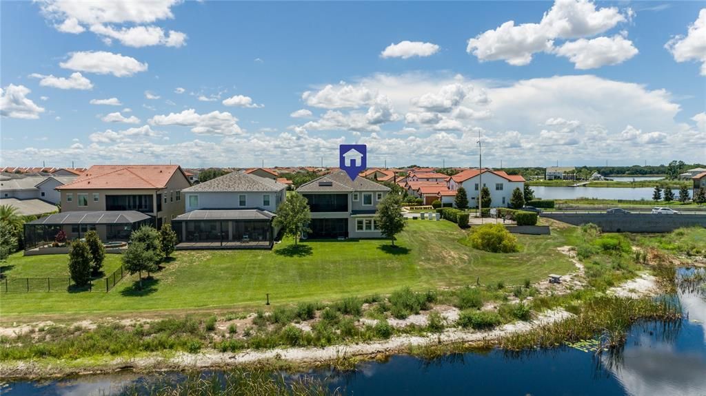 Ariel View of Back of  House and Neighborhood