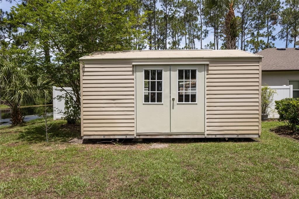 Shed w/ electric hook-up available