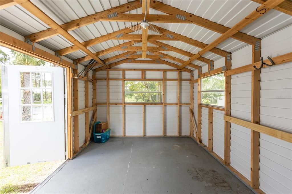 Large Shed with elecric hook-up available
