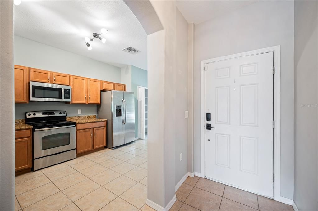 Front door/Kitchen