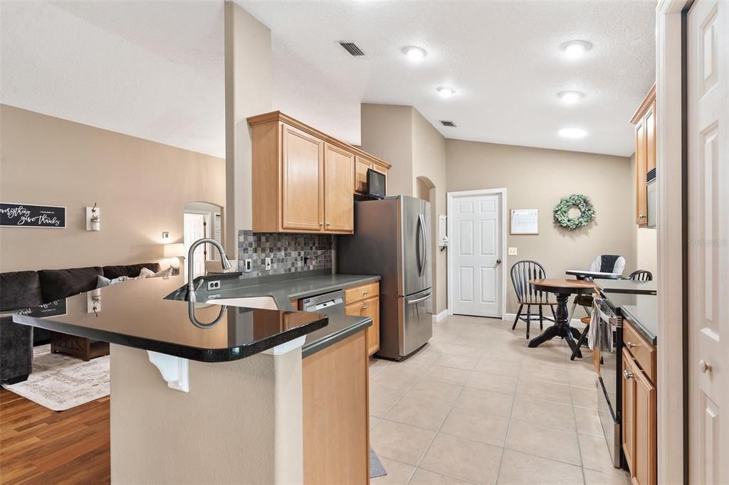 Kitchen with Corian Countertops