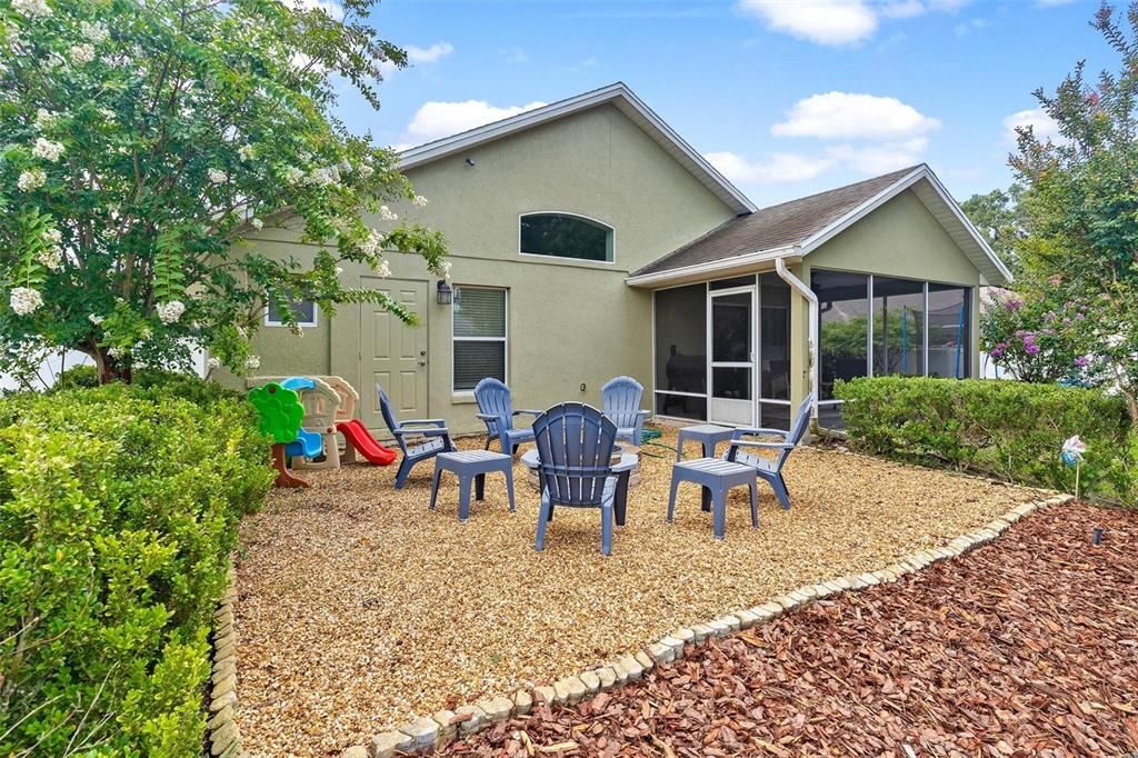 Back Patio Area with Firepit