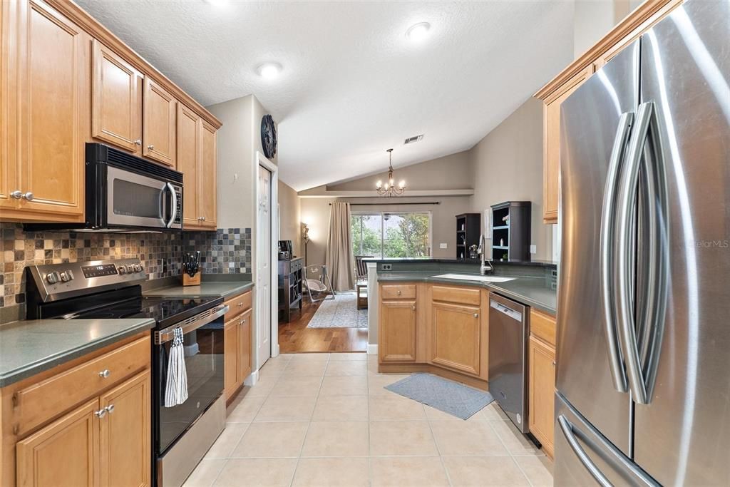 Kitchen with Stainless Steel Appliances