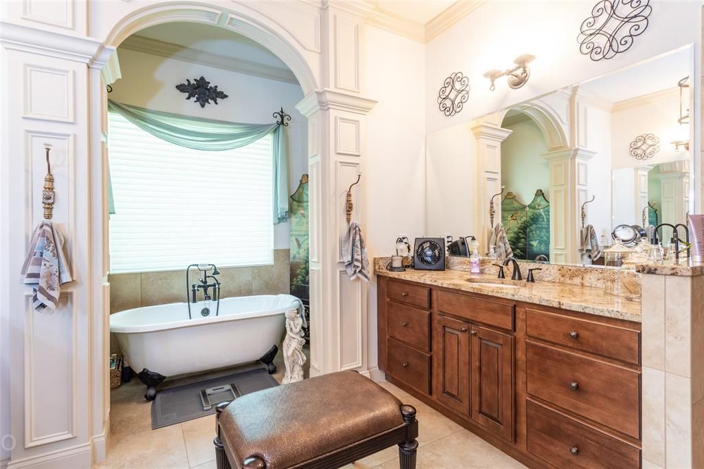 Master Bath and Claw Foot Tub