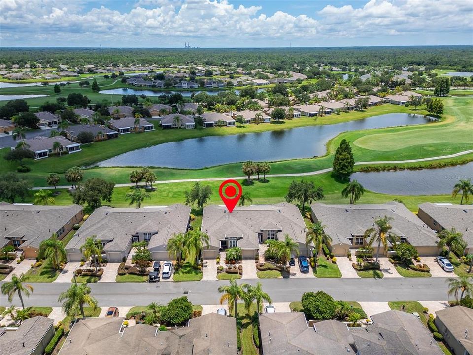 2 ponds and golf view