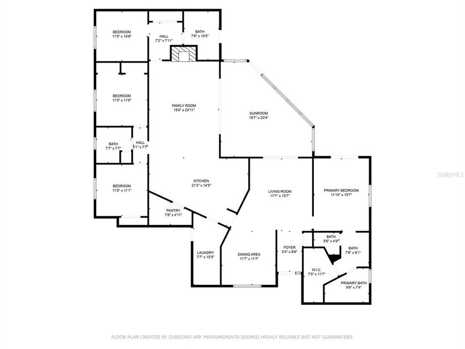 Interior Floor Plan (+ 2 car garage)