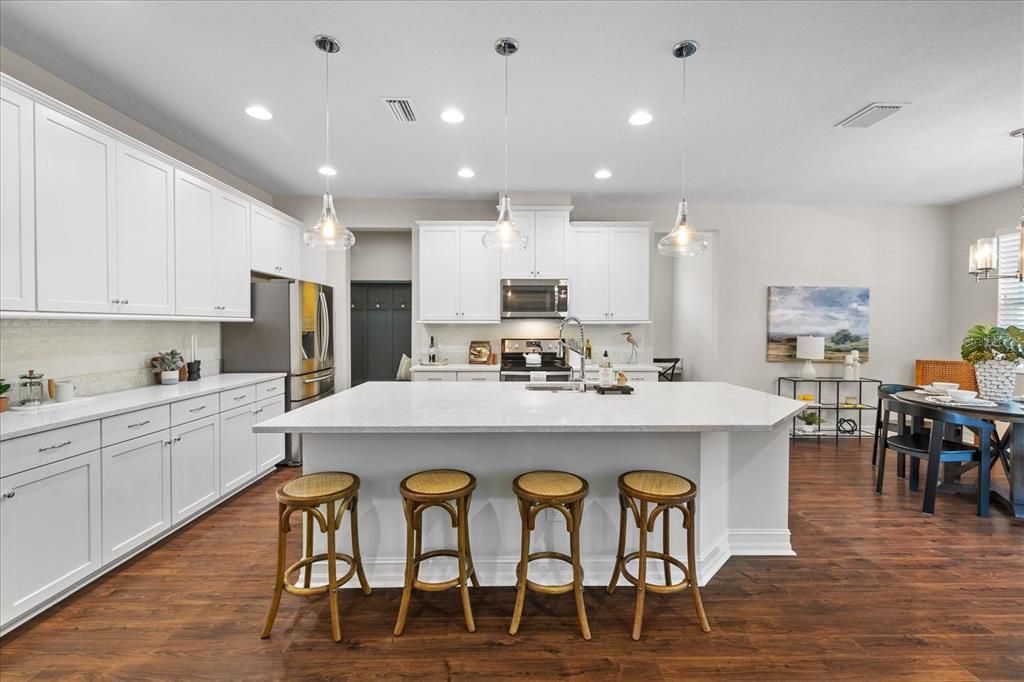 Open plan kitchen