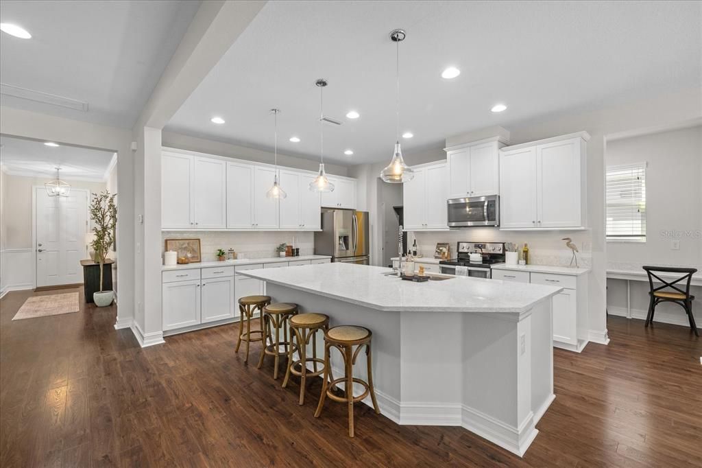 Open plan kitchen