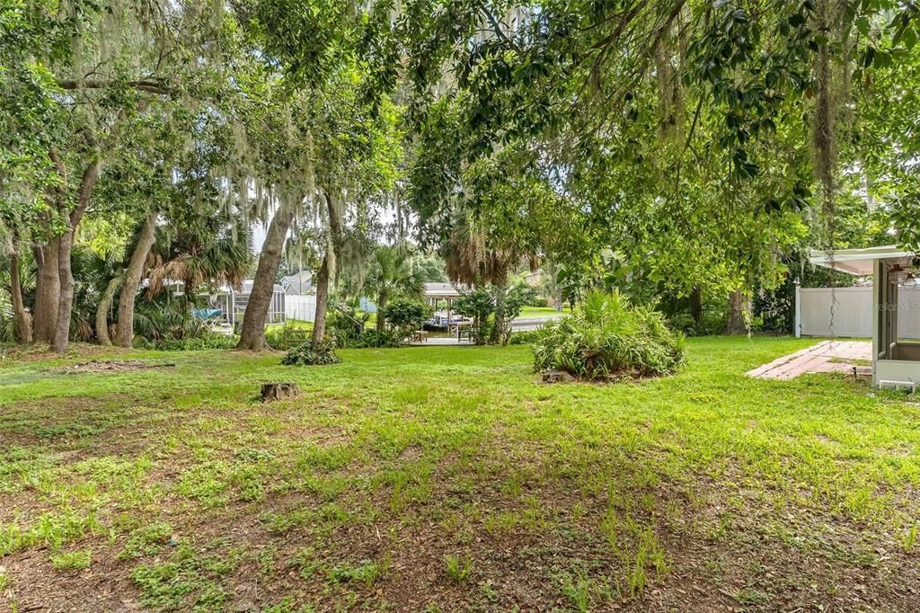 Backyard Area leading to Dock Area