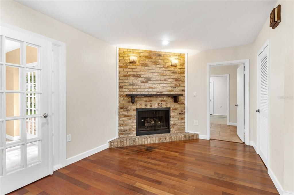 Living Area with Fireplace