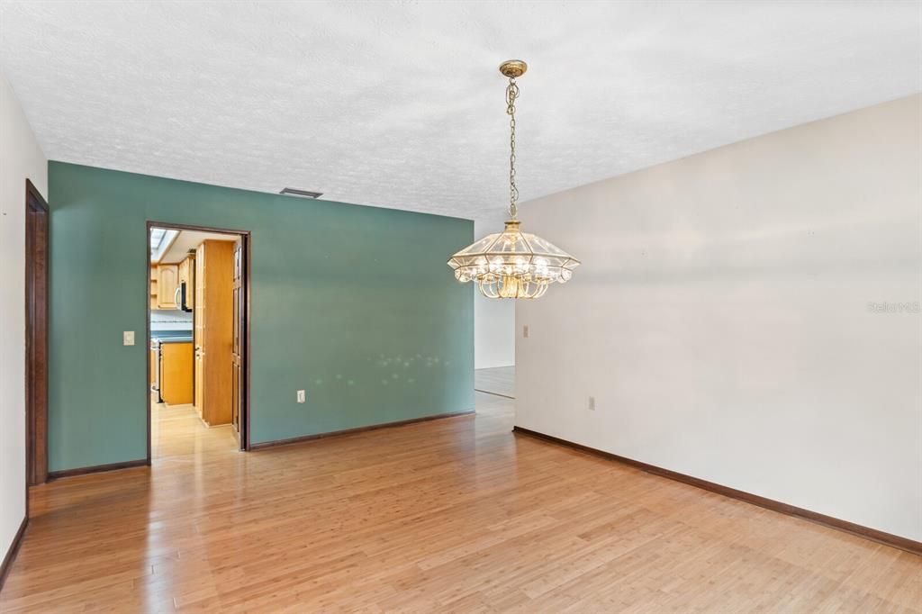 Formal dining room connects to kitchen!