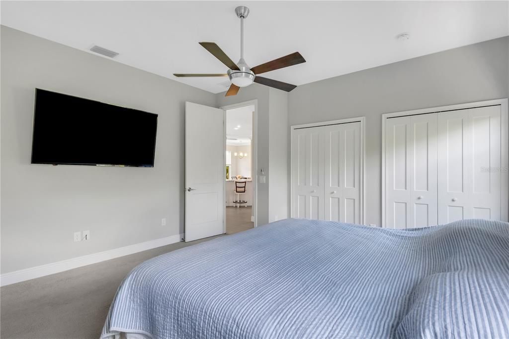 Master Bedroom with Closets