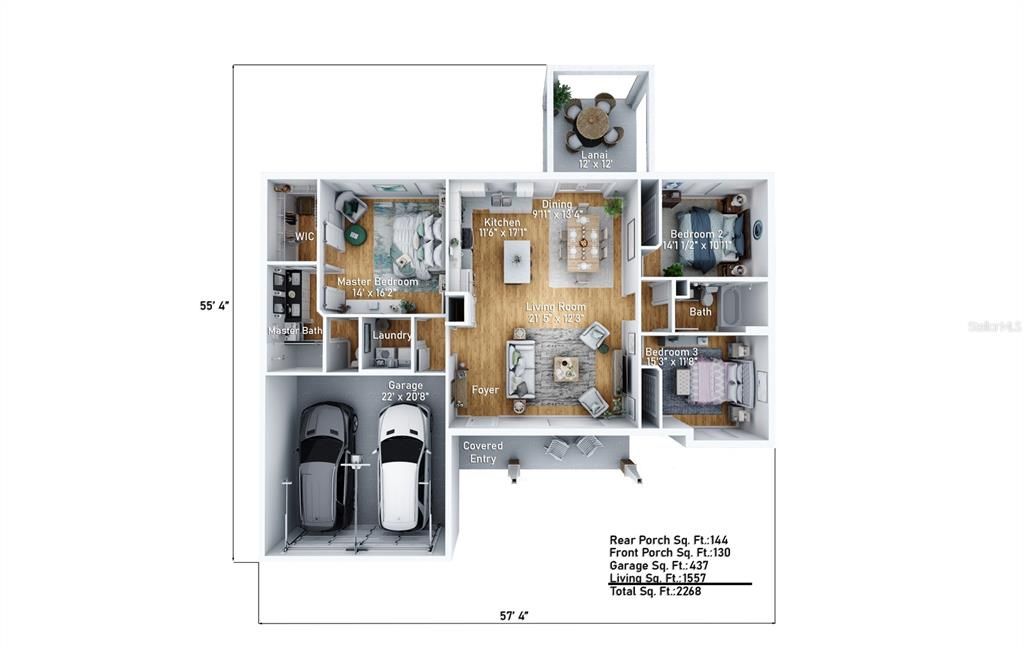 For Sale: $289,500 (3 beds, 2 baths, 1557 Square Feet)