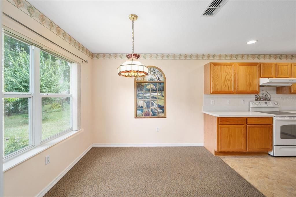 Dining Area is light and bright