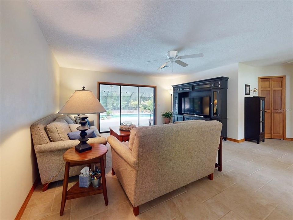 Living Room overlooking the pool