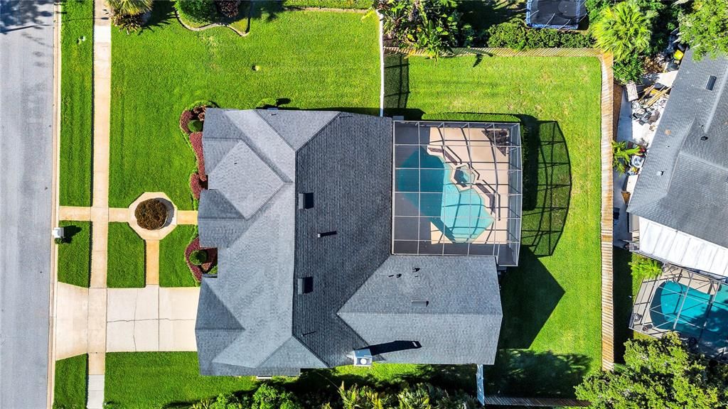 Aerial of home and property