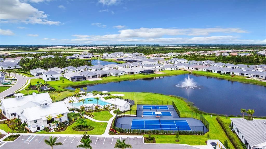 Tennis and Pickleball courts.