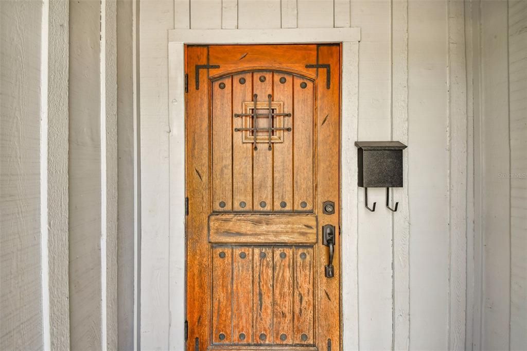 Historic character begins at the front door