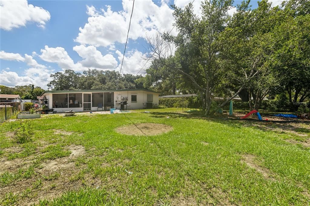 SPACIOUS BACK YARD! PLENTY OF ROOM TO ADD A POOL!