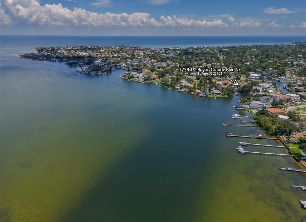 Wide open water of Tampa Bay