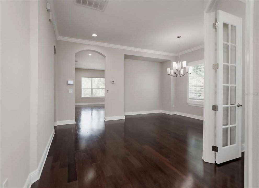 Entry way upon entering the front door