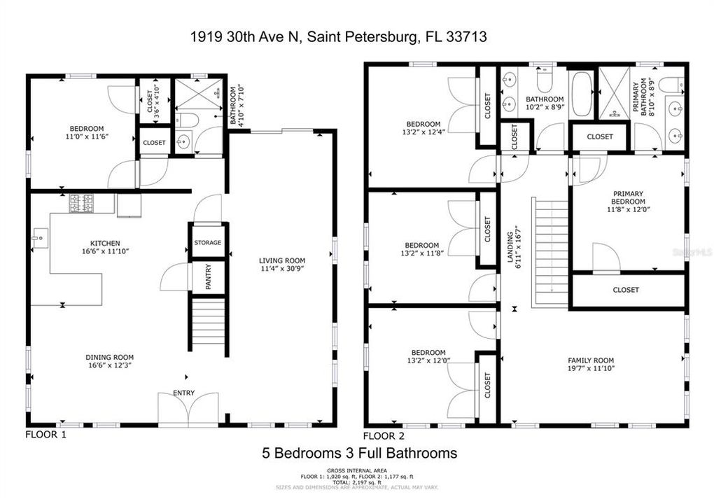 For Rent: $4,300 (5 beds, 3 baths, 2197 Square Feet)