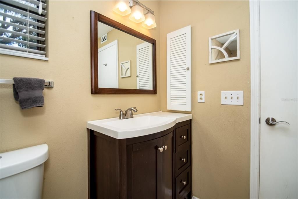 Bathroom 2 view to Hallway Closet