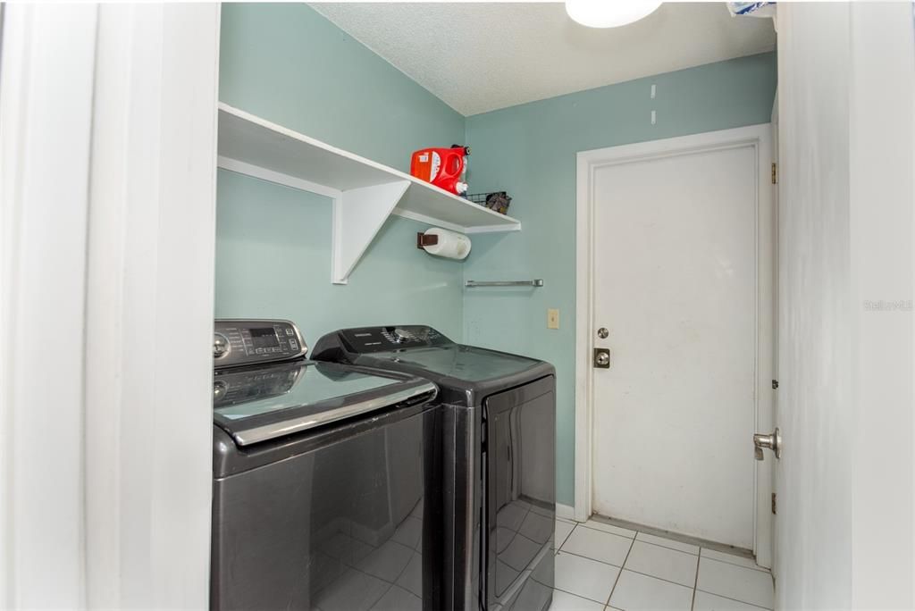 Interior Laundry Room leading to Garage