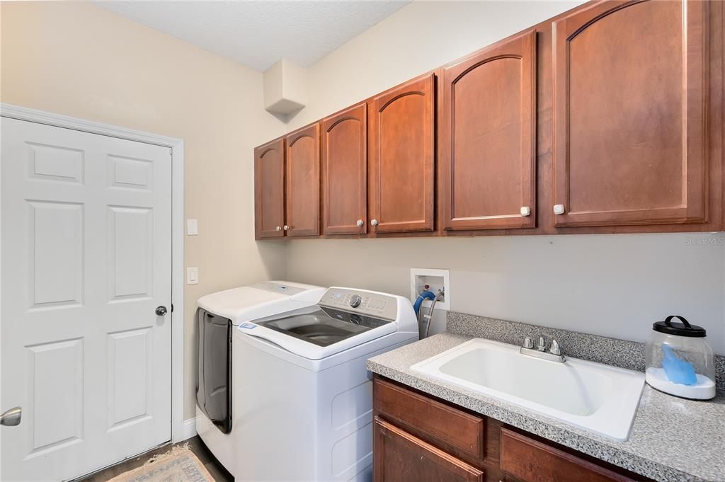 Laundry Off Garage and Kitchen