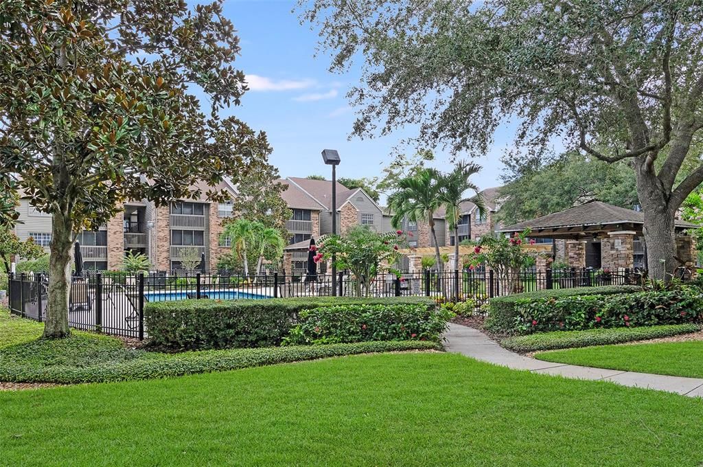 Well Manicured Courtyard Area Just Outside Your Door