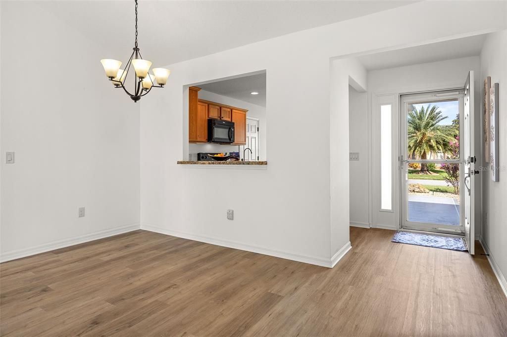 Dining room large enough to entertain!