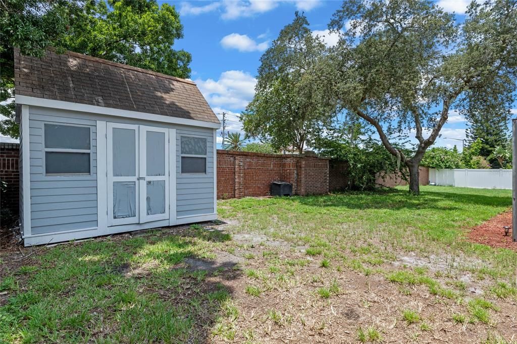 Shed in the Backyard