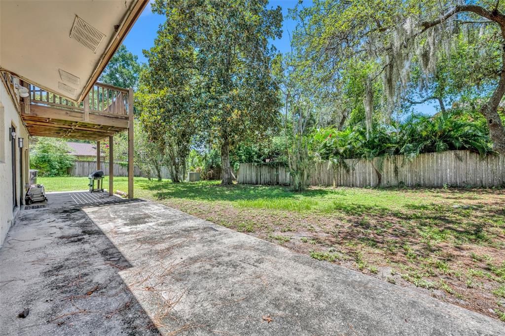 Large additional cement patio