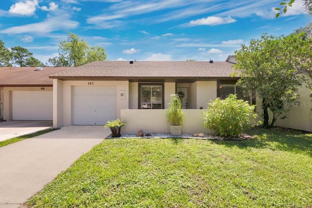 Front Entry with 1 car garage