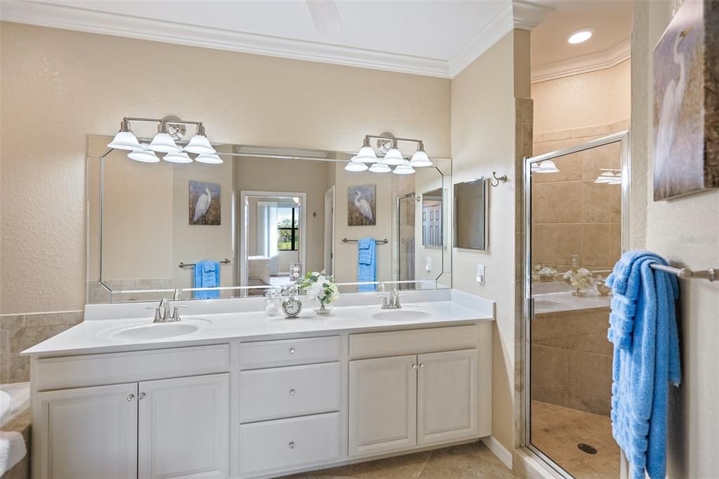 Dual sink vanity