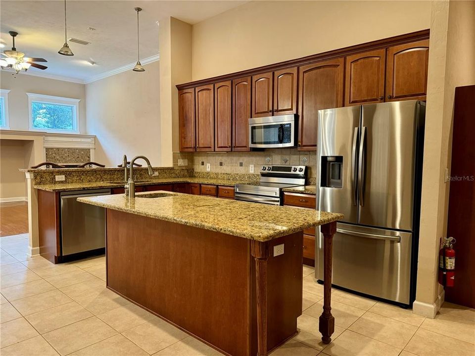 Kitchen with Granite Counter Tops