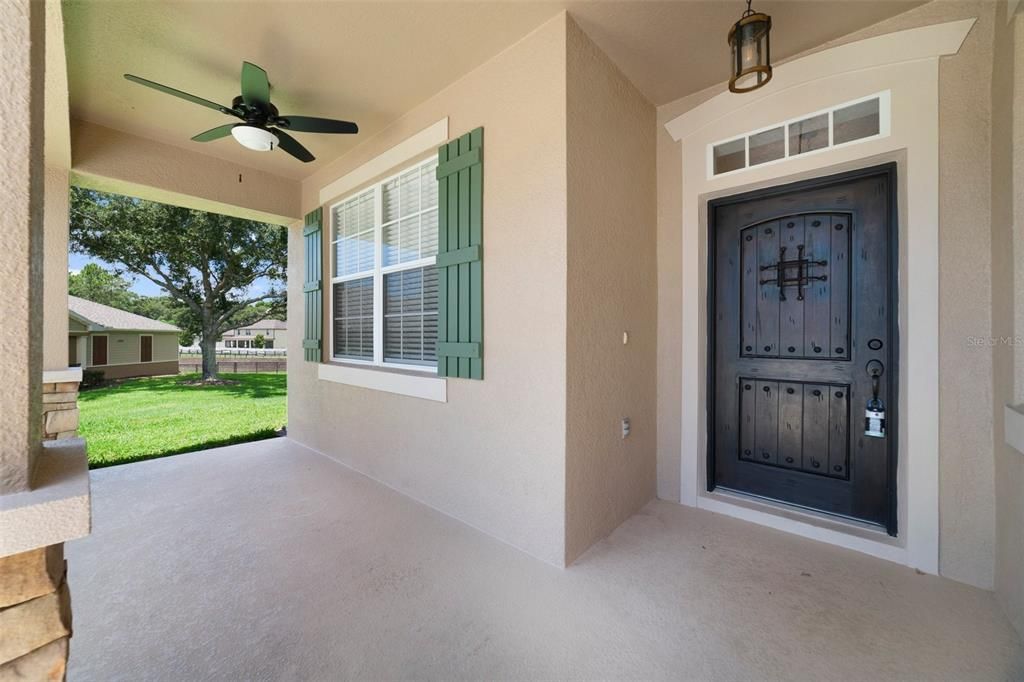 Covered front porch